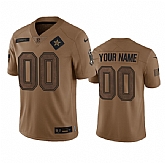 Men's Dallas Cowboys Active Player Custom 2023 Brown Salute To Service Limited Football Stitched Jersey,baseball caps,new era cap wholesale,wholesale hats